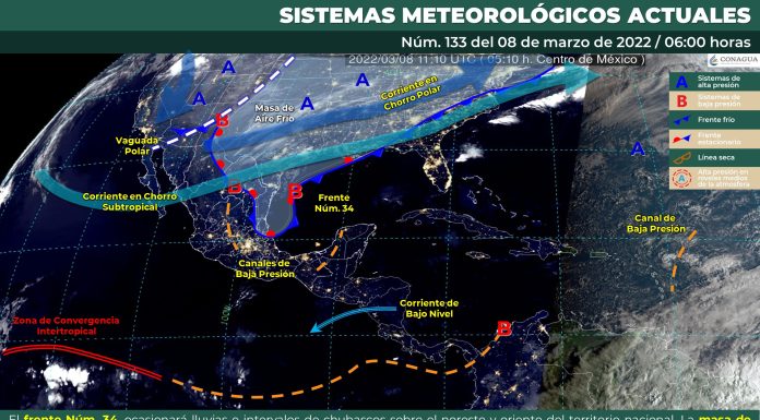Para este 8 de marzo se pronostican lluvias aisladas en Guanajuato