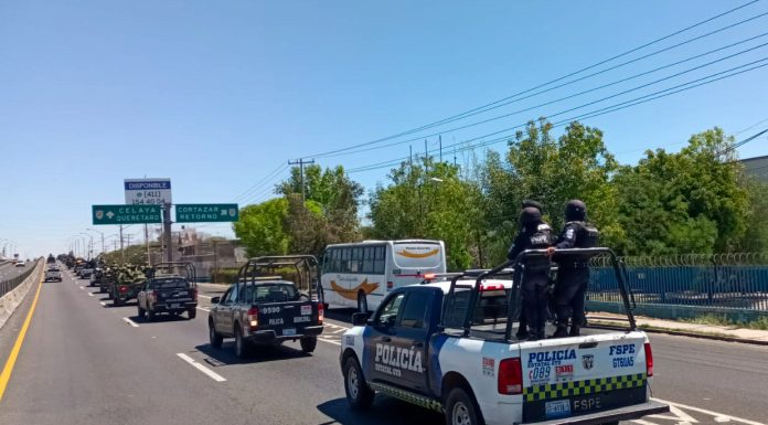 En Celaya implementan operativo de seguridad federal, estatal y local