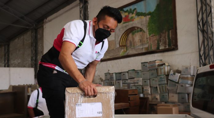 INE reparte lista nominal en Distritos Electorles de Guanajuato