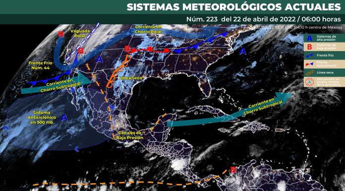Cielo parcialmente nublado en la mañana y nublado por la tarde, con intervalos de chubascos en Guanajuato