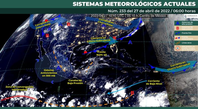 Por la tarde lluvias e intervalos de chubascos con descargas eléctricas y granizo en zonas de Guanajuato