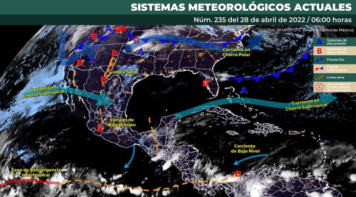 Lluvias aisladas para este jueves 28 de abril en Guanajuato