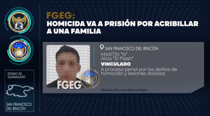 Detiene FGEG a presunto responsable de multihomicidio en San Francisco