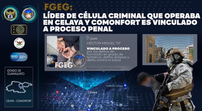 Vinculan a proceso a ex policía líder de célula criminal en Guanajuato