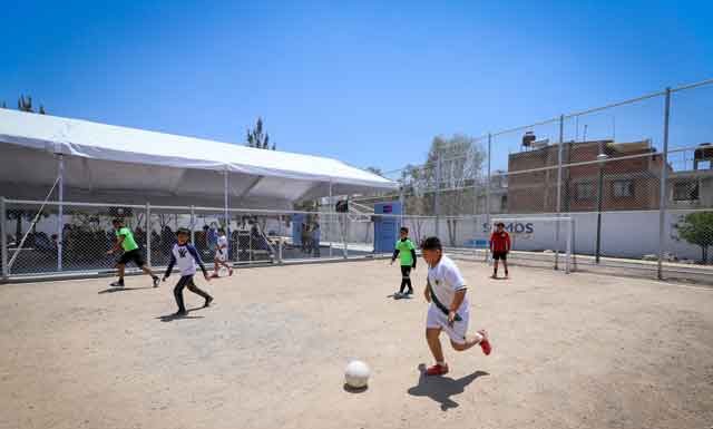 Pedregal de Echeveste cuenta con nuevo multideportivo Pedregal de Echeveste cuenta con nuevo multideportivo