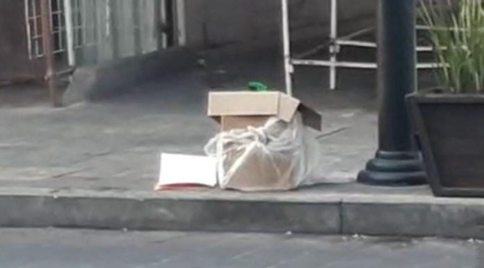 Ahora en mercado Morelos en Celaya, dejan cabeza humana en caja de regalo