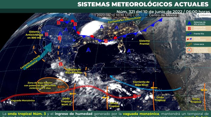 Por la tarde lluvias aisladas en Guanajuato.