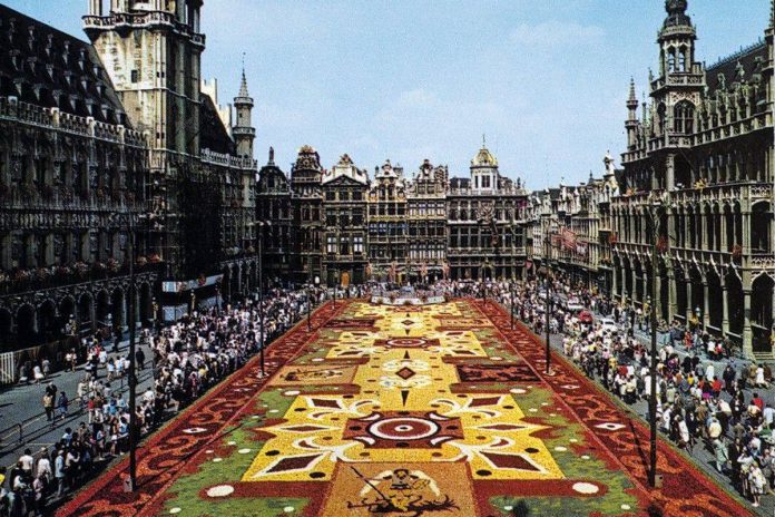 Roo vuelve a Bruselas para celebrar 50 años de la Alfombra de Flores en la Grand Place. Foto: Especial.