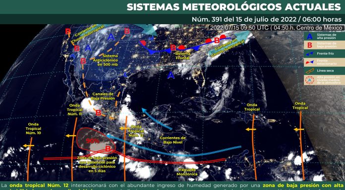 Por la tarde cielo nublado y probabilidades de lluvias fuertes en Guanajuato