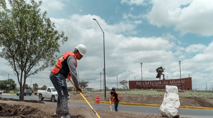 #SanMigueldeAllende | Embellece Gobierno Municipal imagen urbana de Bulevar de la Conspiración