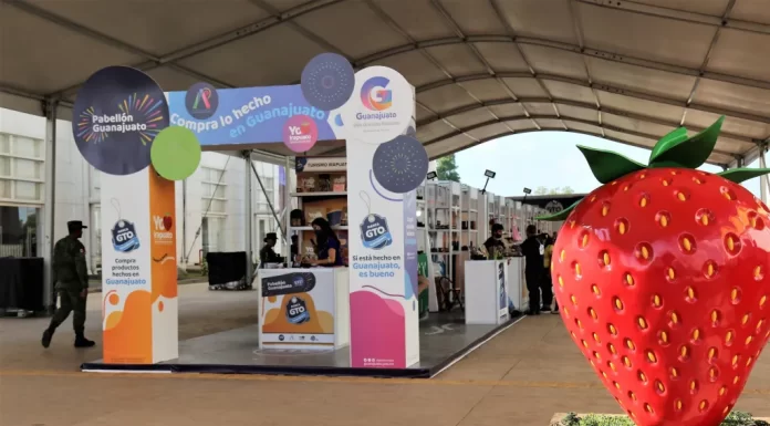Promueve SDES productos #MarcaGTO en Expo Militar
