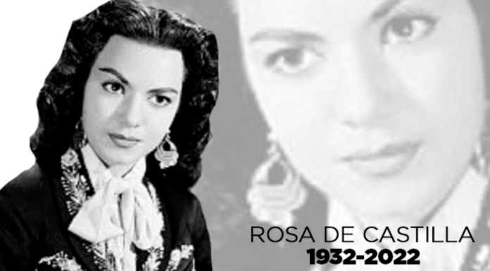 María Victoria Ledezma Cuevas, mejor conocida como Rosa de Castilla falleció a sus 90 años