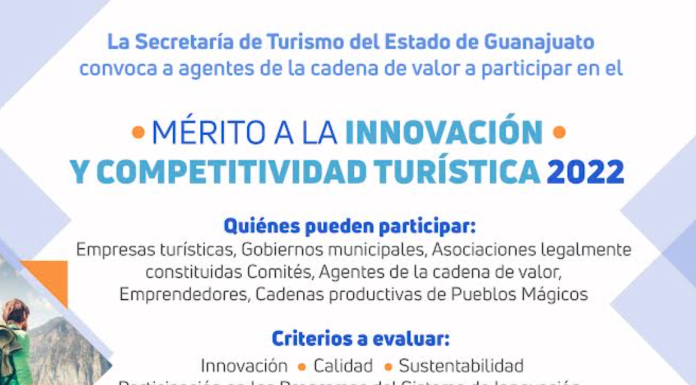 Convoca SECTUR a participar en el “Mérito a la Innovación y Competitividad Turística 2022”