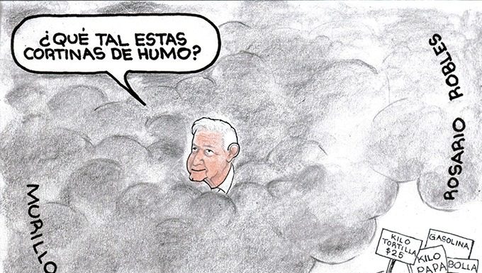 #Cartón Cortinas de humo @porbaldo