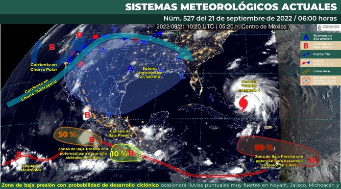 Lluvias aisladas en Guanajuato el pronóstico para este 21 de septiembre