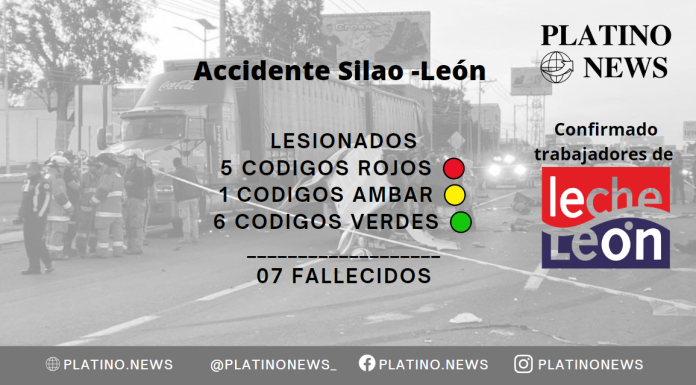 Heridos de accidente en la León- Silao trasladados a HGL e IMSS T58 y T53