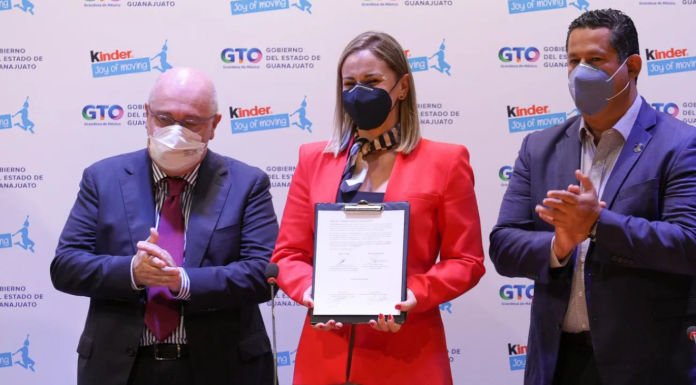 Ferrero y el DIF Guanajuato firman convenio de colaboración en pro de la activación física