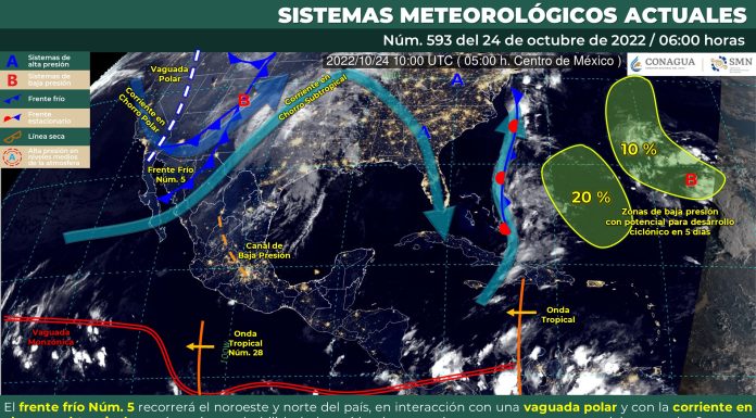 Cielo medio nublado a nublado, sin lluvias para Guanajuato