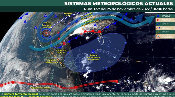 Cielo medio nublado a nublado con probabilidad de chubascos de Guanajuato