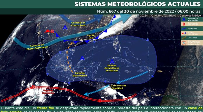 Ambiente matutino fresco a frío y vespertino templado a cálido, pronóstico del clima para Guanajuato