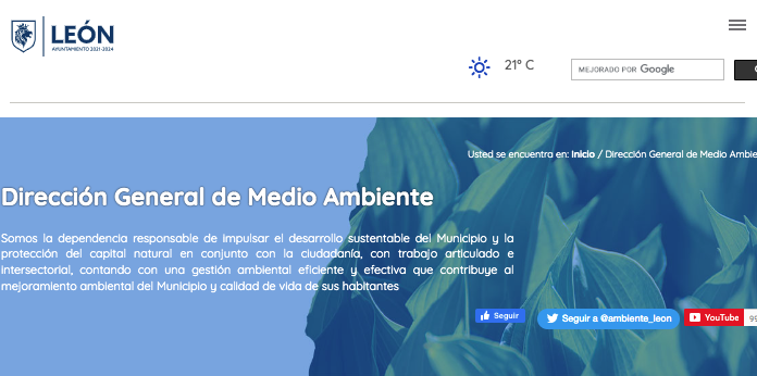 Medio ambiente de León no ha actualizado su web: Ambientalistas