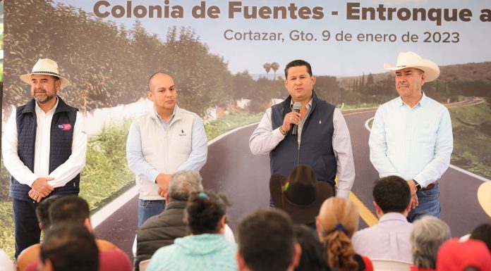 Supervisa y entrega obras Diego Sinhué en Cortazar; invierten 230 MDP