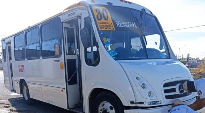 Se realiza operativo para revisar al Transporte Público de Salamanca