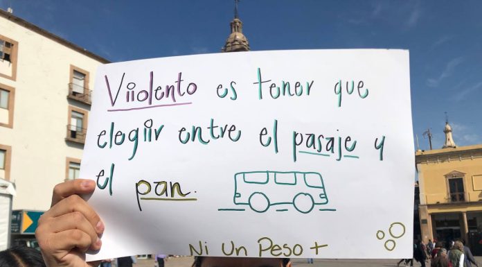 LEÓN | Marchan contra el incremento al pasaje “Ni un peso más”, insisten