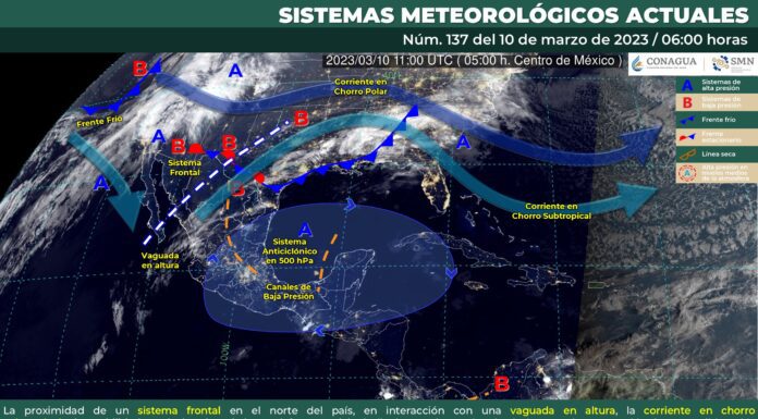 Cielo parcialmente nublado durante la mañana, incremento de nublados por la tarde con lluvias aisladas