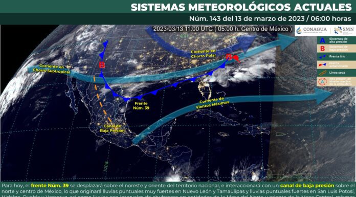 Por la mañana frío, por la tarde ambiente cálido y cielo nublado con probabilidad de chubascos