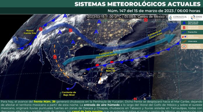 Por la mañana ambiente fresco, y frío; por la tarde, probabilidad de lluvias puntuales fuertes con descargas eléctricas y posible caída de granizo