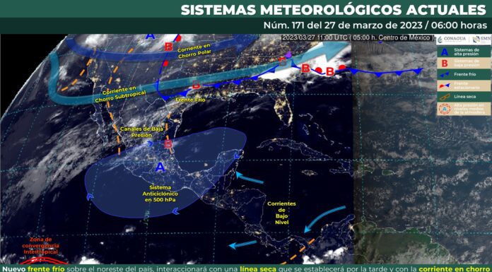 Ambiente frío a fresco y bancos de niebla matutinos en zonas montañosas. Templado a cálido por la tarde