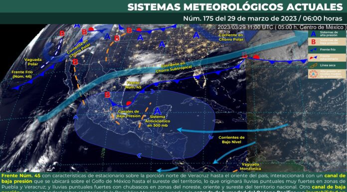 Ambiente fresco por la mañana, y saque el paraguas porque se pronostican chubascos para Guanajuato