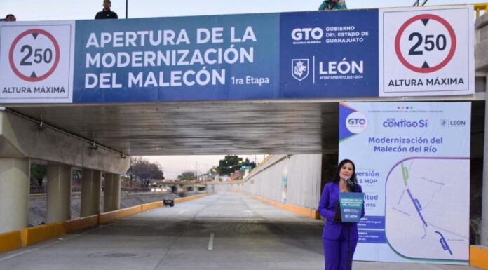 LEÓN | Mejora la movilidad en el Malecón del Río con apertura de primera etapa