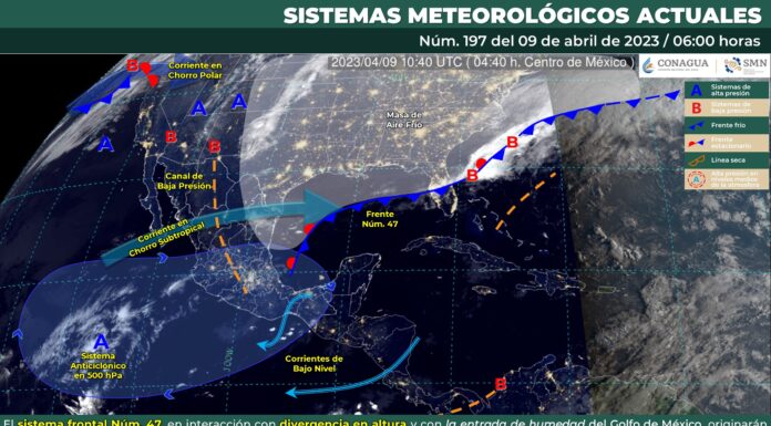 Ambiente caluroso y posibilidad de lluvias aisladas el pronóstico para Guanajuato en este Domingo 9 de abril