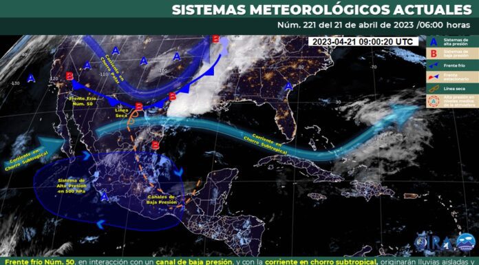 Ambiente fresco por la mañana y cálido a caluroso por la tarde, así como lluvias aisladas en Guanajuato