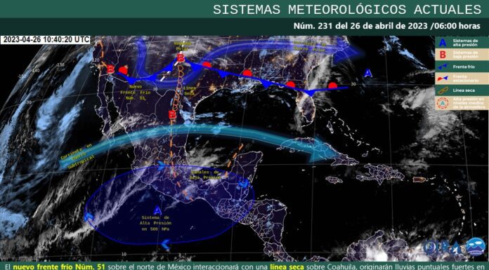 Ambiente fresco por la mañana y cálido por la tarde, para este 26 de abril