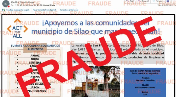 DIF Municipal se deslinda de colecta realizada por ACT FOR ALL a favor de la comunidad de San Francisco