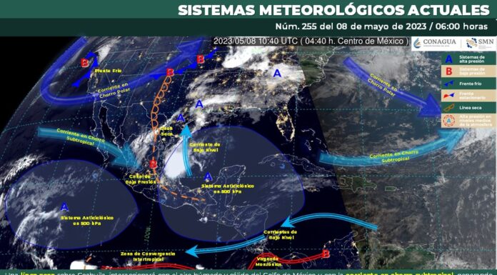 Ambiente fresco por la mañana y cálido a caluroso durante la tarde, así como chusbascos