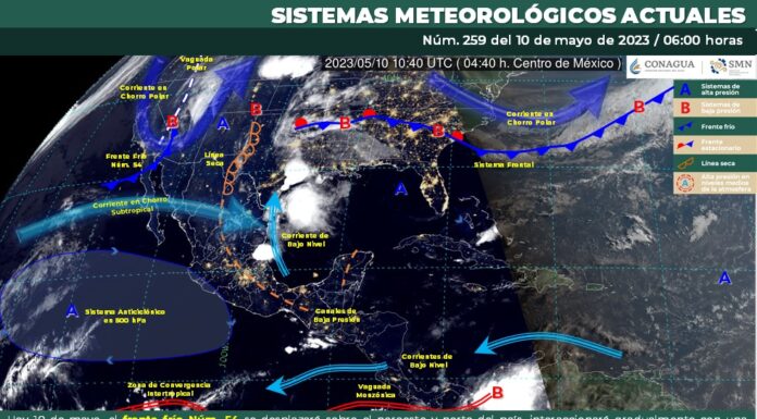 Ambiente fresco por la mañana y cálido a caluroso durante la tarde, además de lluvias aisladas