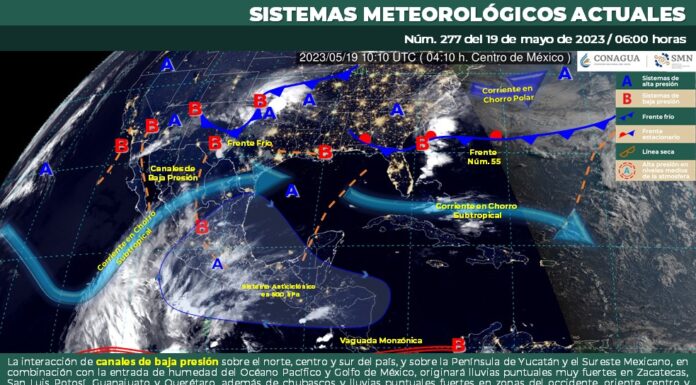 Ambiente fresco por la mañana; cálido a caluroso durante la tarde y lluvias puntuales muy fuertes