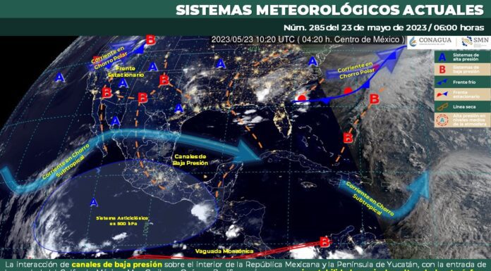 Ambiente fresco por la mañana y cálido durante la tarde. además de probables chubascos