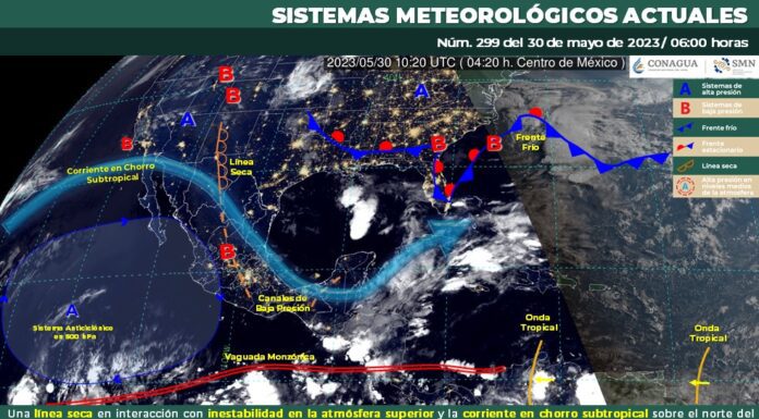 Ambiente fresco por la mañana y cálido durante la tarde, además de lluvias aisladas