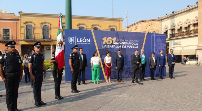 Conmemoran en León el 161 Aniversario de la Batalla de Puebla