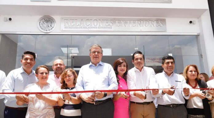 Inauguran en Salamanca Marcelo Ebrard y César Prieto oficinas de Relaciones Exteriores