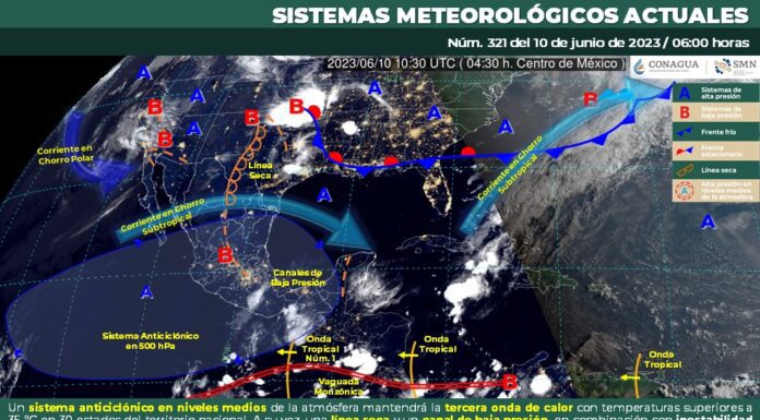 Ambiente fresco por la mañana y caluroso durante la tarde, además de lluvias aisladas