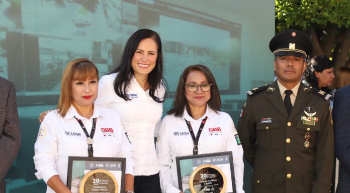 LEÓN | Reconoce Ale Gutiérrez al C4 por 20 años de servir y proteger a las y los leoneses