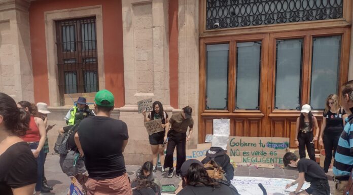 Marchan contra tala de árboles en León