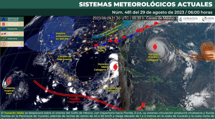 Para este martes 29 de agosto se pronostican lluvias aisladas en Guanajuato