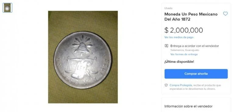 Esta es la antigua moneda mexicana por la que coleccionistas ofrecen hasta 2 millones de pesos
